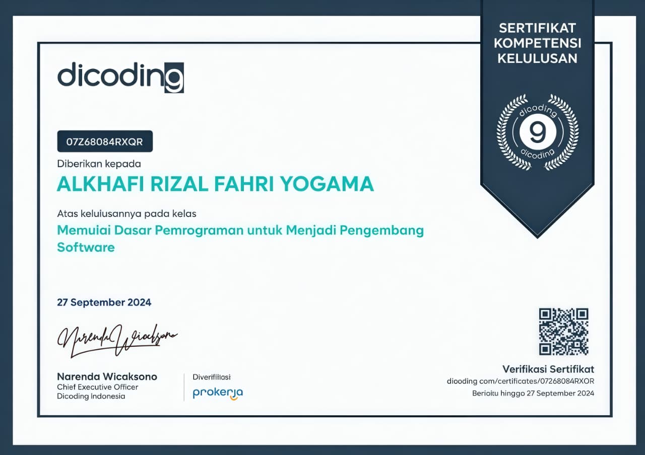 ReyzDev certificate 1
